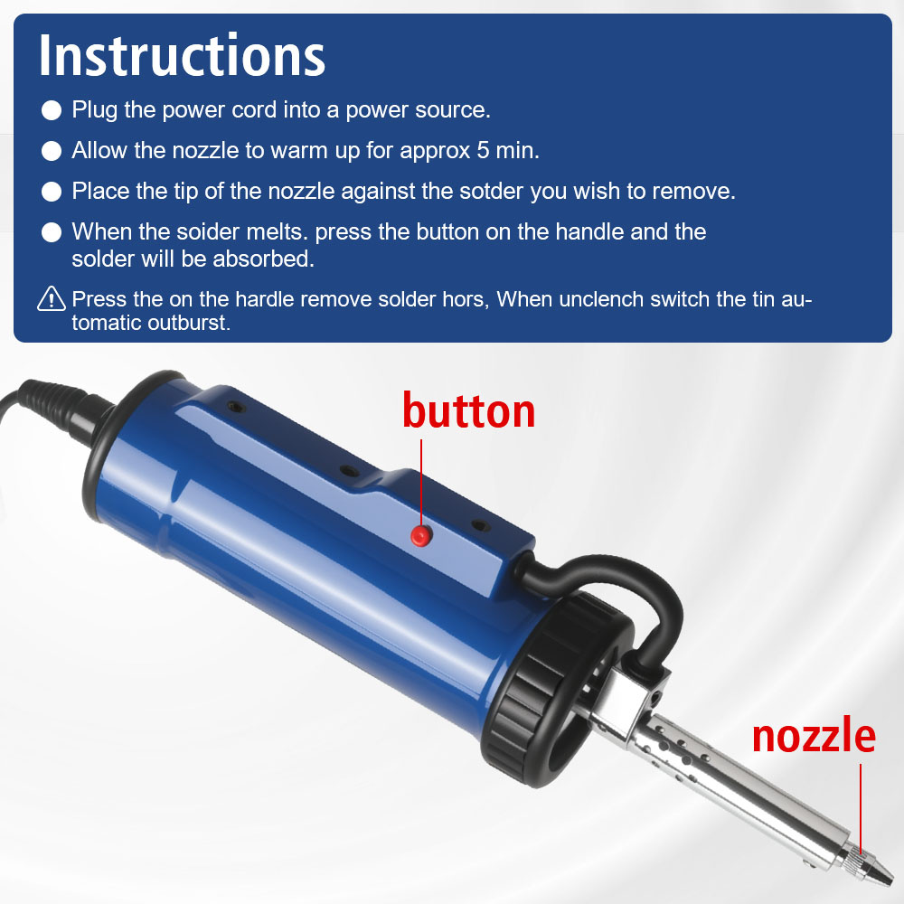 إزالة المضخة مع 3 فوهة شفط ADT - مراجعة Desoldering Pump Electric Vacuum Station وسعره